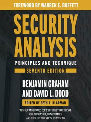 cover image of Security Analysis